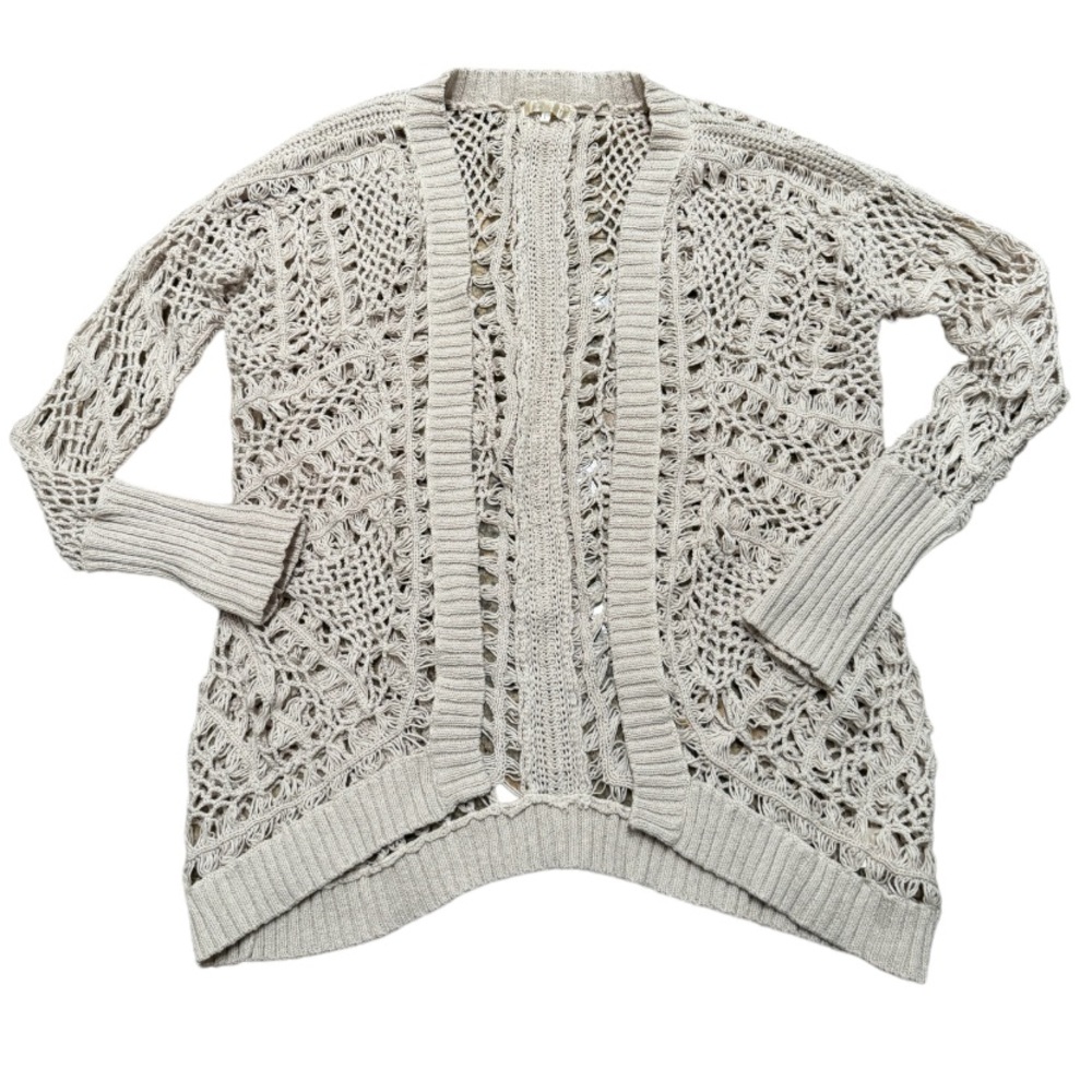 Beige Knit Cardigan